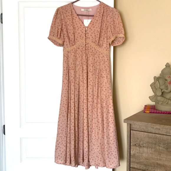 Pink Rose Spring/Summer Tea Dress - Picture 3 of 3